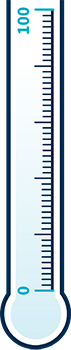 A picture of a thermometer